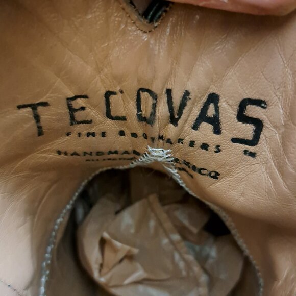 Women Tecovas Boots Leather Black Size 7.5 B \